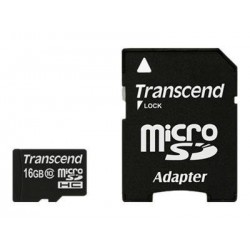 Tarjeta de memoria flash Transcend de 16 GB Clase 10