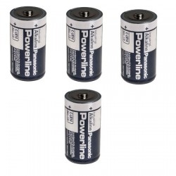 Powerline Type C LR14 - Pack 4 Piles Alcaline type C 1.5V