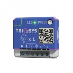 Trio2sys - Interruptor de pared para persiana enrollable de 1 llave EnOcean compatible con Celiane