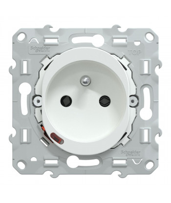 S320559 Wiser Ovalis - Toma de corriente conectada 16A zigbee 2P+T Blanco