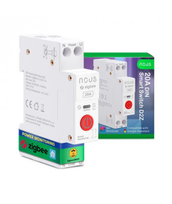 NOUS D2Z - Module Zigbee Rail DIN 20A mesure de consommation